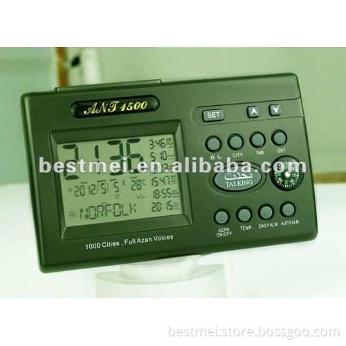 muslim azan prayer clock